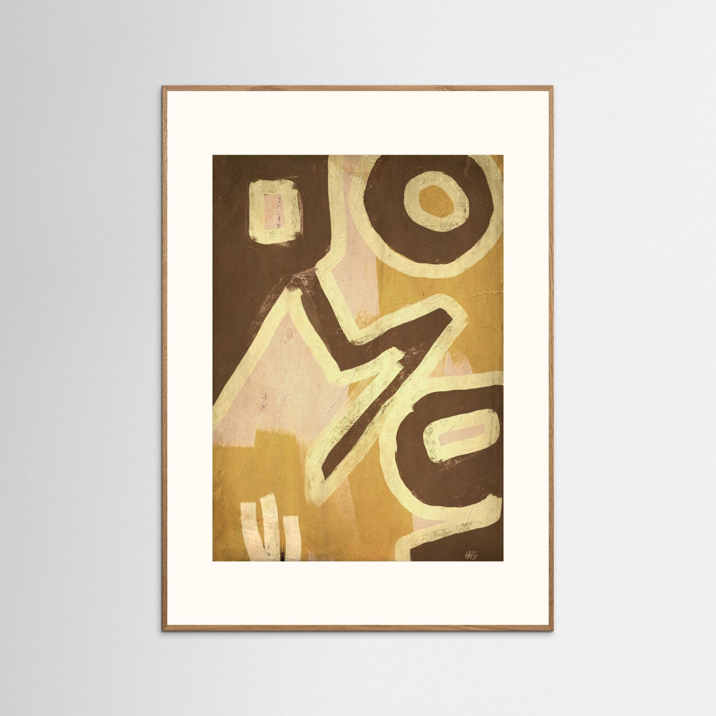 Abstract Crème vintage